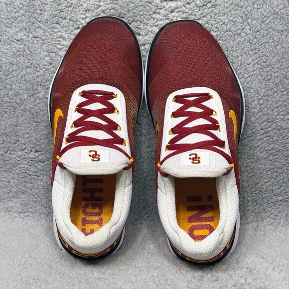 Nike Free Trainer V7 USC Trojans Mens Size 9 Training Shoes Sneakers Crimson Red - Picture 5 of 9